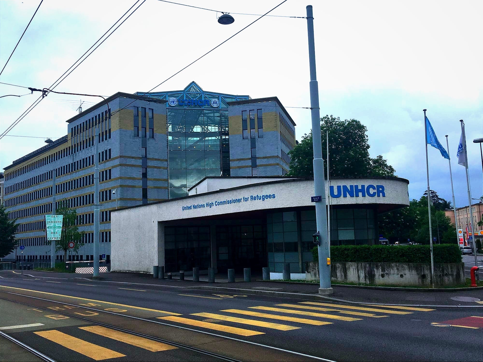 The U.N. refugee agency's headquarters in Geneva. 