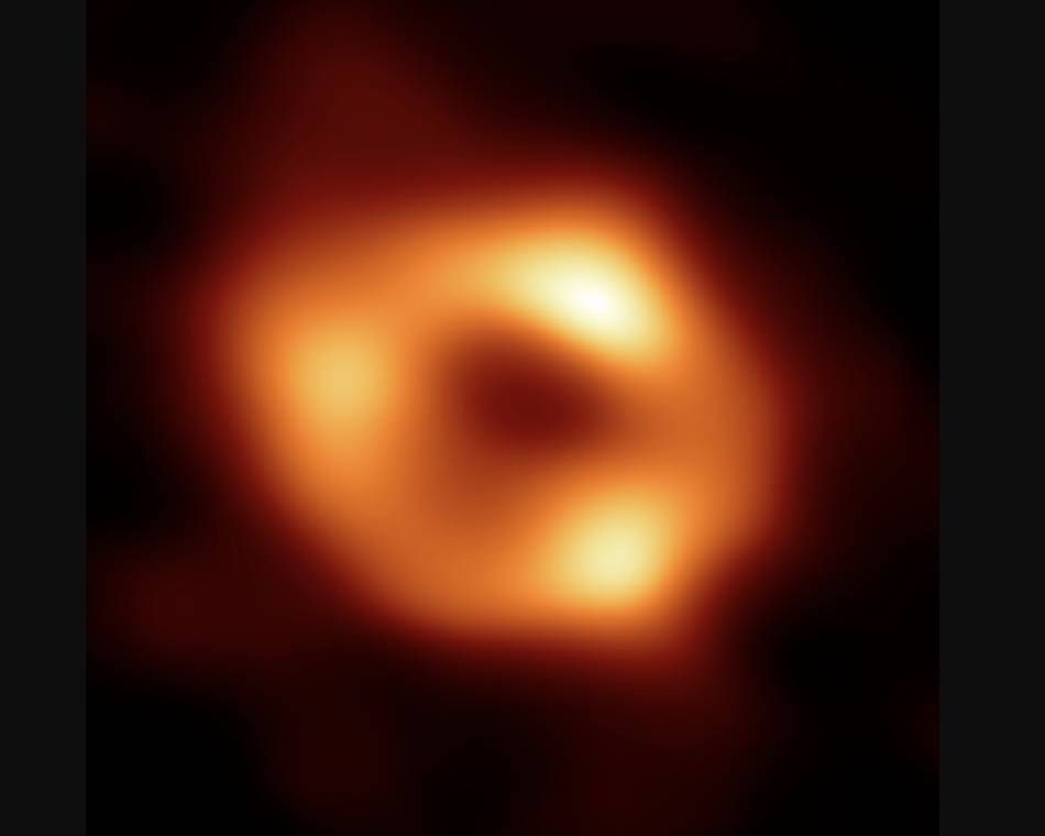 An image of the supermassive black hole called Sagittarius A* at the center of our Milky Way galaxy