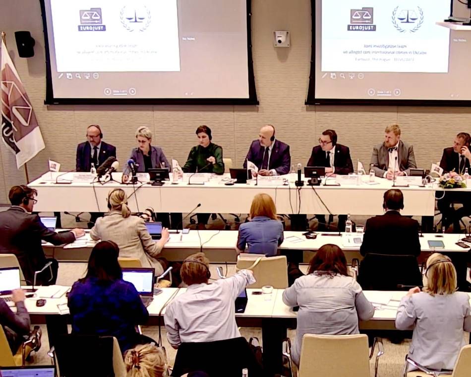 Eurojust's press conference with ICC and national prosecutors