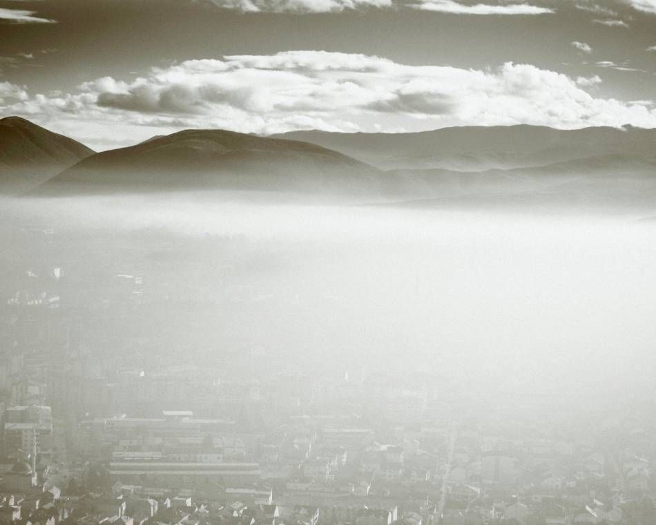 A haze in early January hangs over Tetovo, North Macedonia, one of the European nations most affected by air pollution