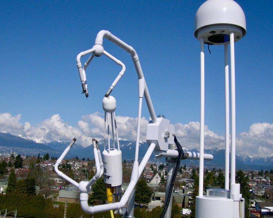 A system used by the University of British Columbia to measure methane emissions from Vancouver