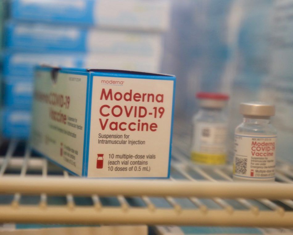 Moderna's two-shot mRNA vaccine against COVID-19
