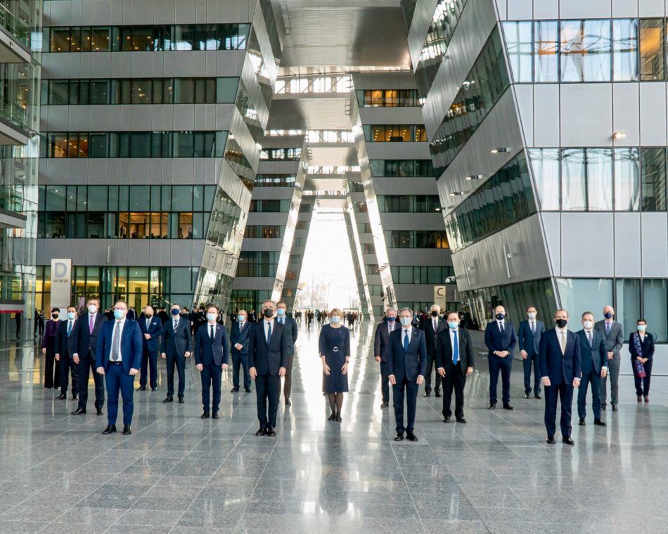 Foreign ministers meeting at NATO's headquarters in Brussels