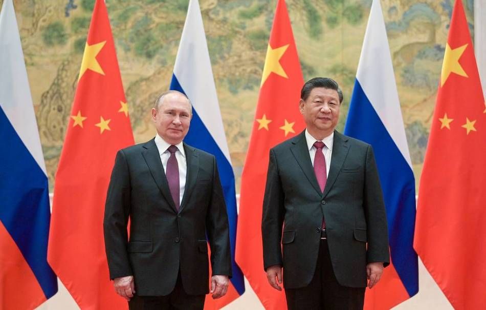 Russia's President Vladimir Putin and China's President Xi Jinping in Beijing