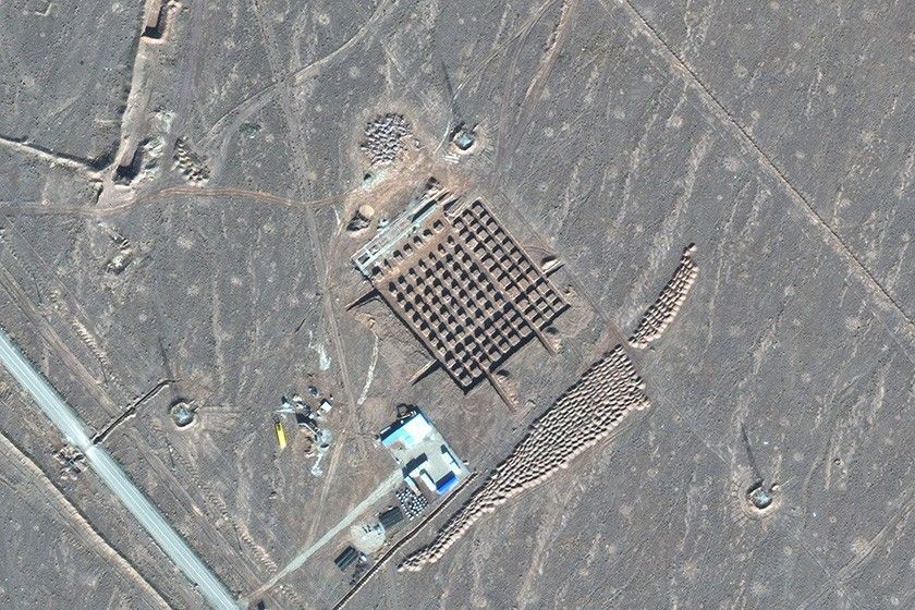 A satellite photo in December of Iran’s nuclear facility at Fordo