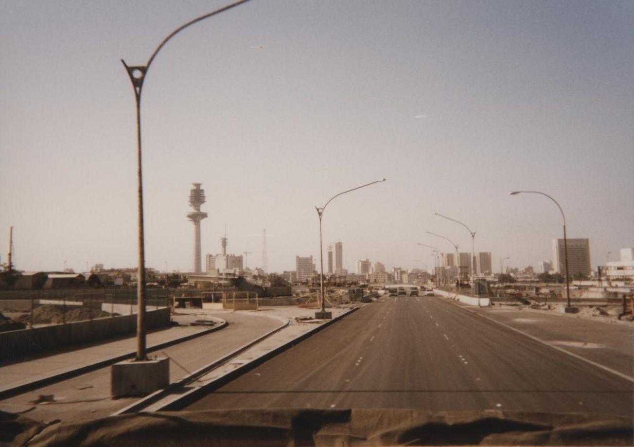 U.S. Marines entering Kuwait City in 1991 