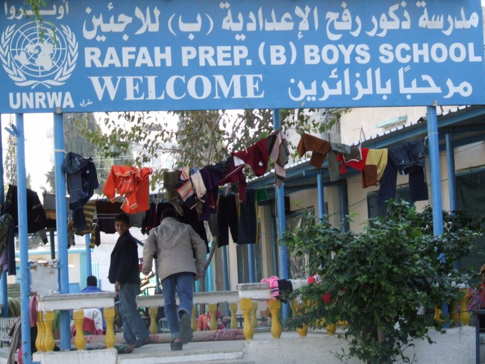 An UNRWA school in Gaza (AN/ISM Palestine) 
