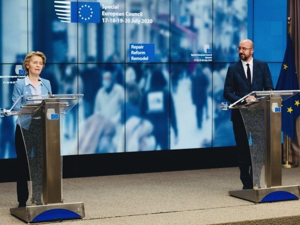 European Commission President Ursula von der Leyen and European Council President Charles Michel
