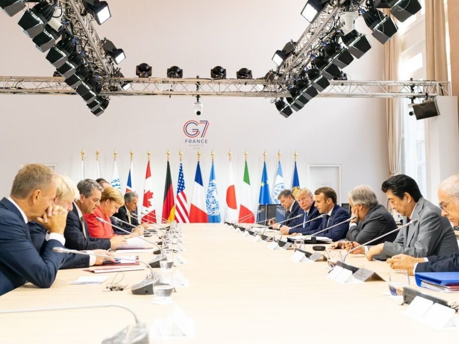 A G-7 working lunch on Inequality hosted at Biarritz, France in 2019