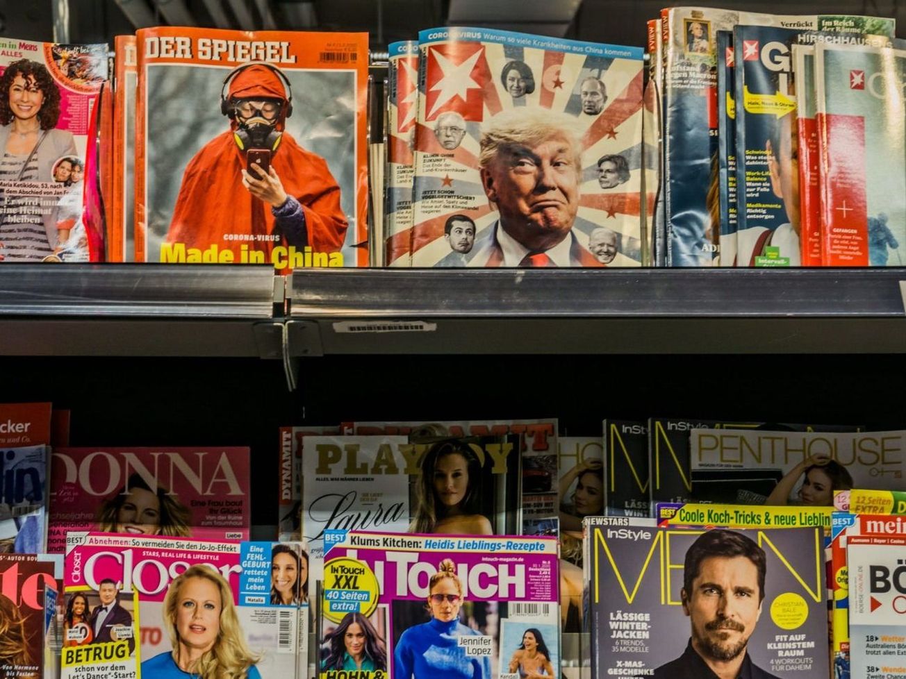 An offering of German periodicals in early February reflect the fight against fake news and conspiracy theories