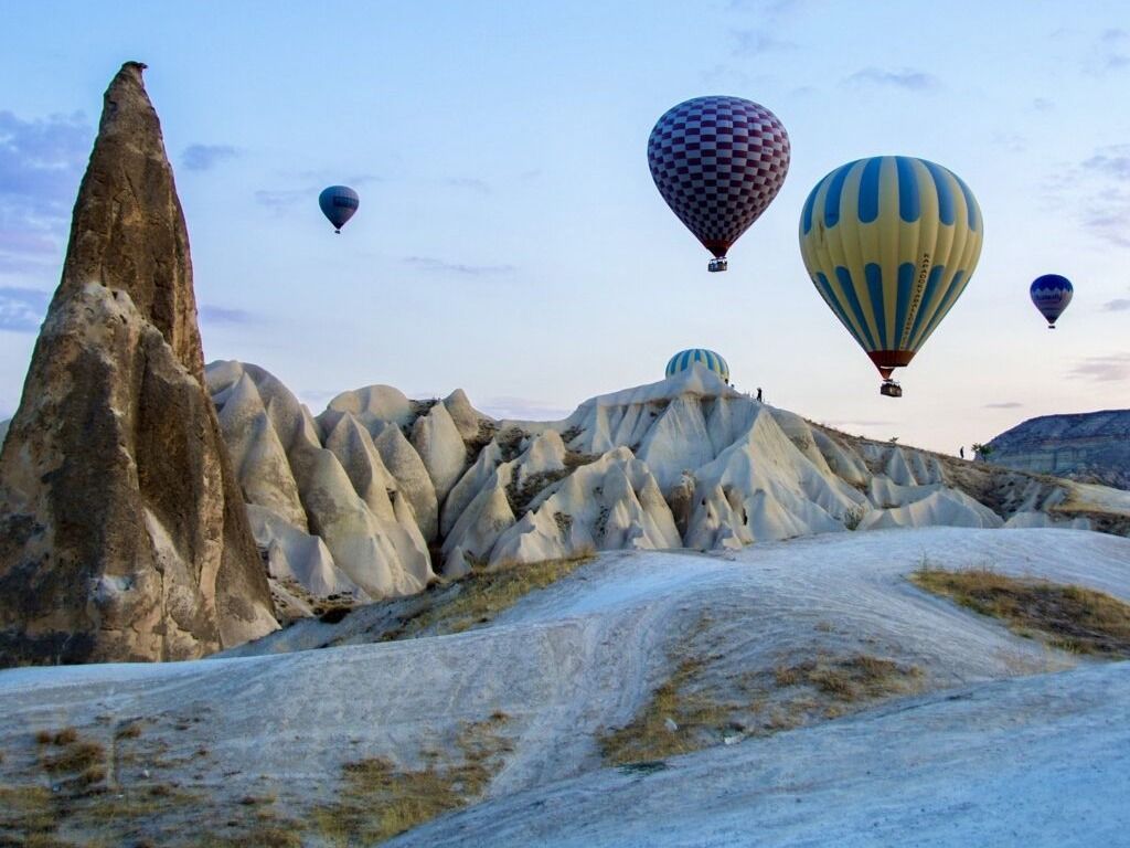 Hot air ballooning in Turkey's Cappadocia region