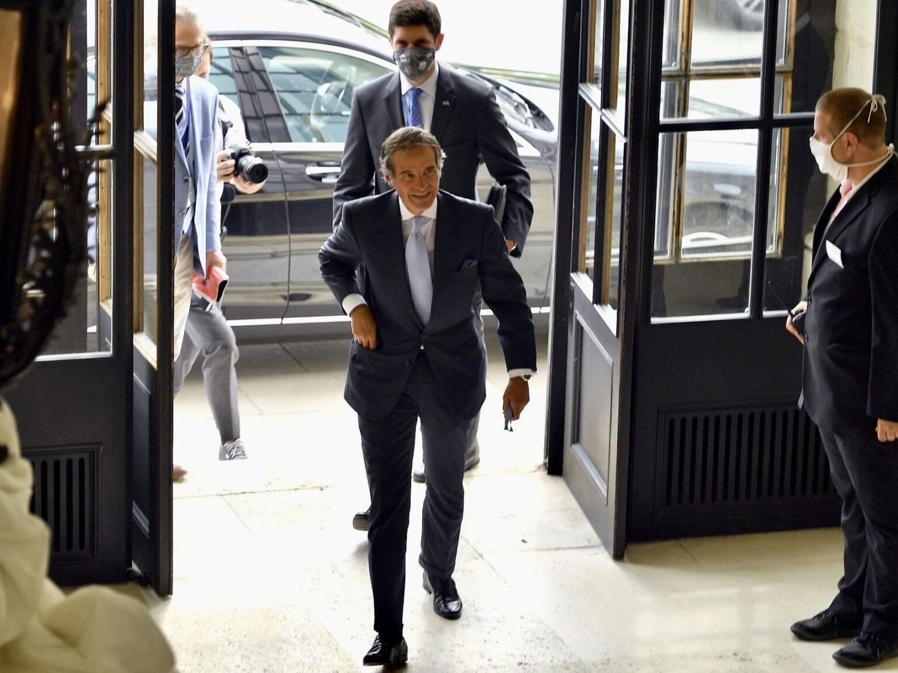 IAEA chief Rafael Grossi heads to a meeting in Vienna this month with U.S. Secretary of State Mike Pompeo