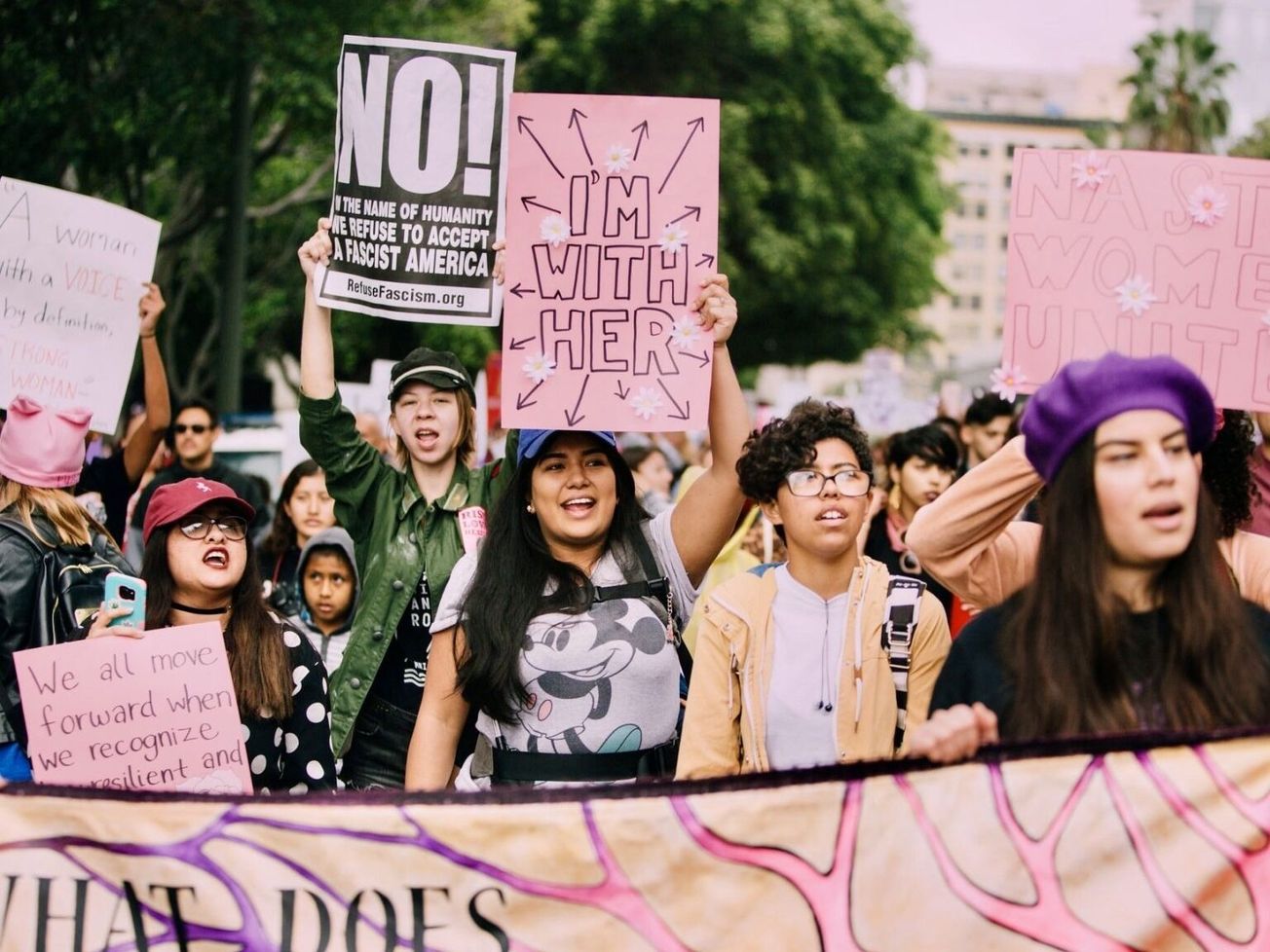 International Women's Day March in Los Angeles in March 2017