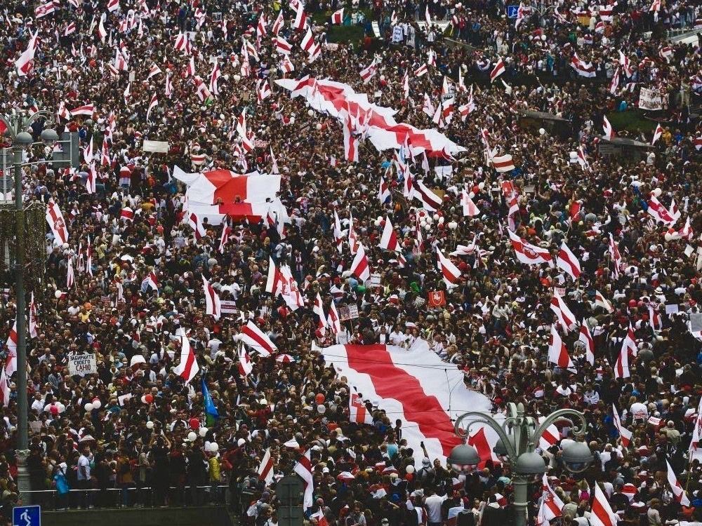 Mass protests in Belarus against authoritarian leader Alexander Lukashenko