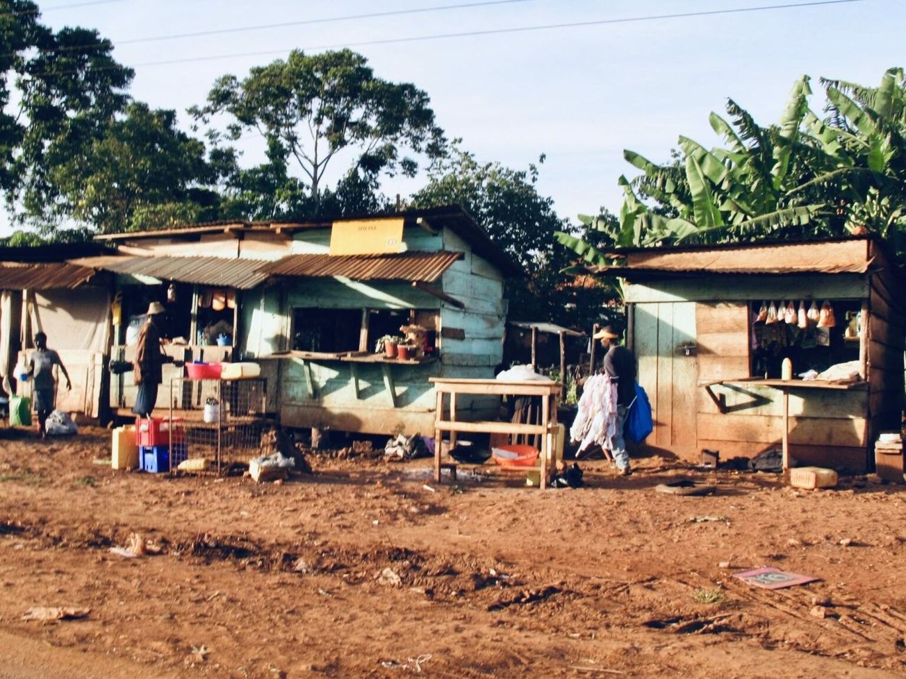 Roadside stands outside Uganda's capital Kampala