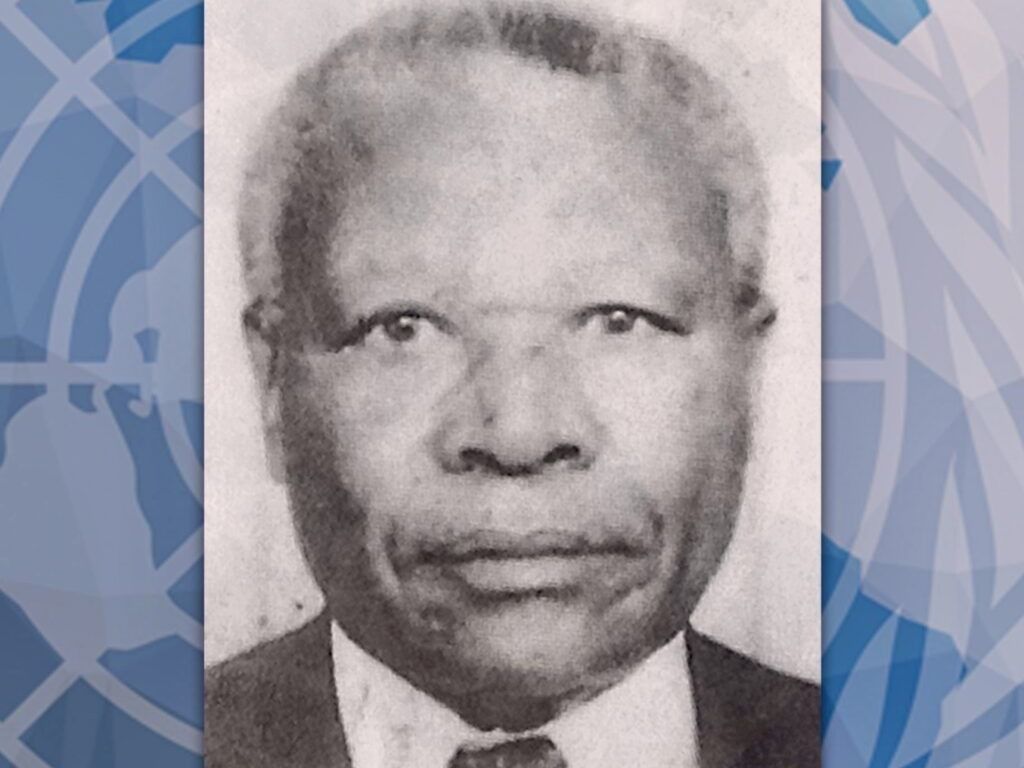 IRMCT's headshot of Rwandan fugitive Félicien Kabuga arrested in the 1994 genocide