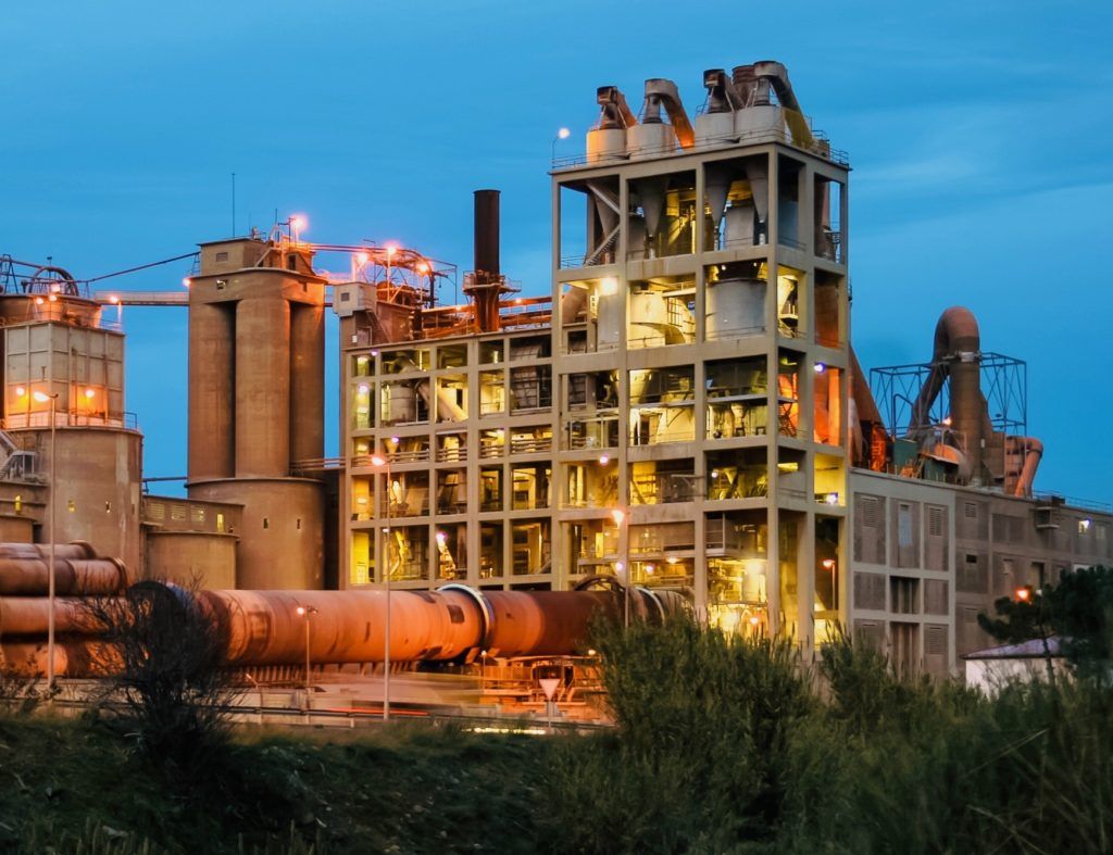 A Spanish cement factory outside Barcelona