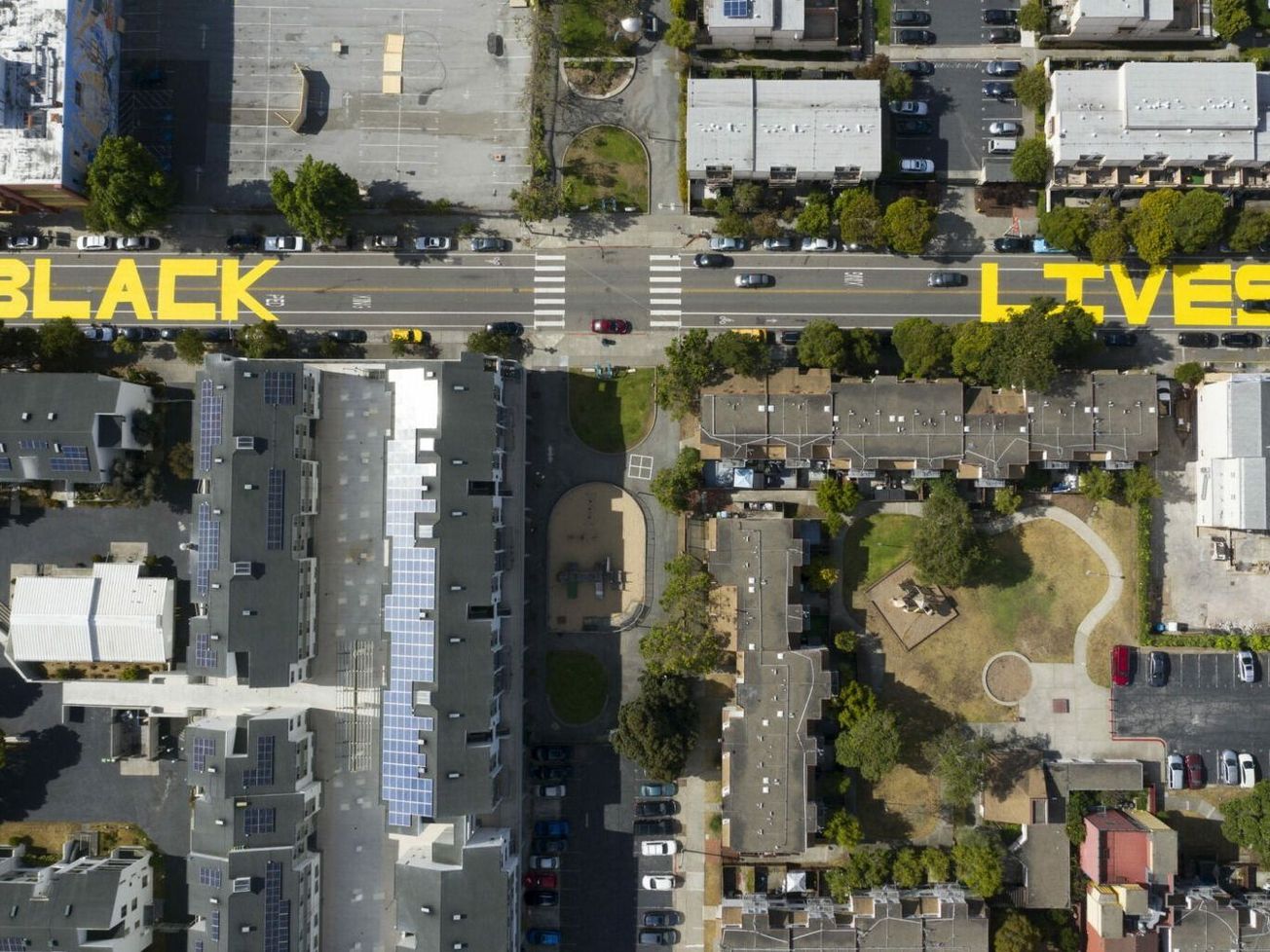 A street painting seen in San Francisco