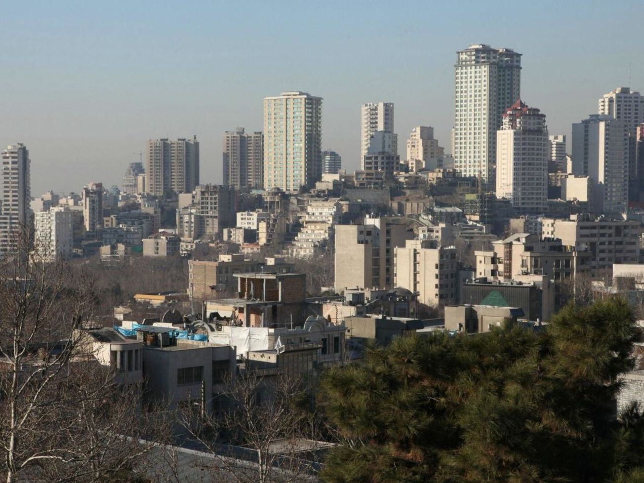 Iran's capital Tehran seen from Qeytariyeh Park