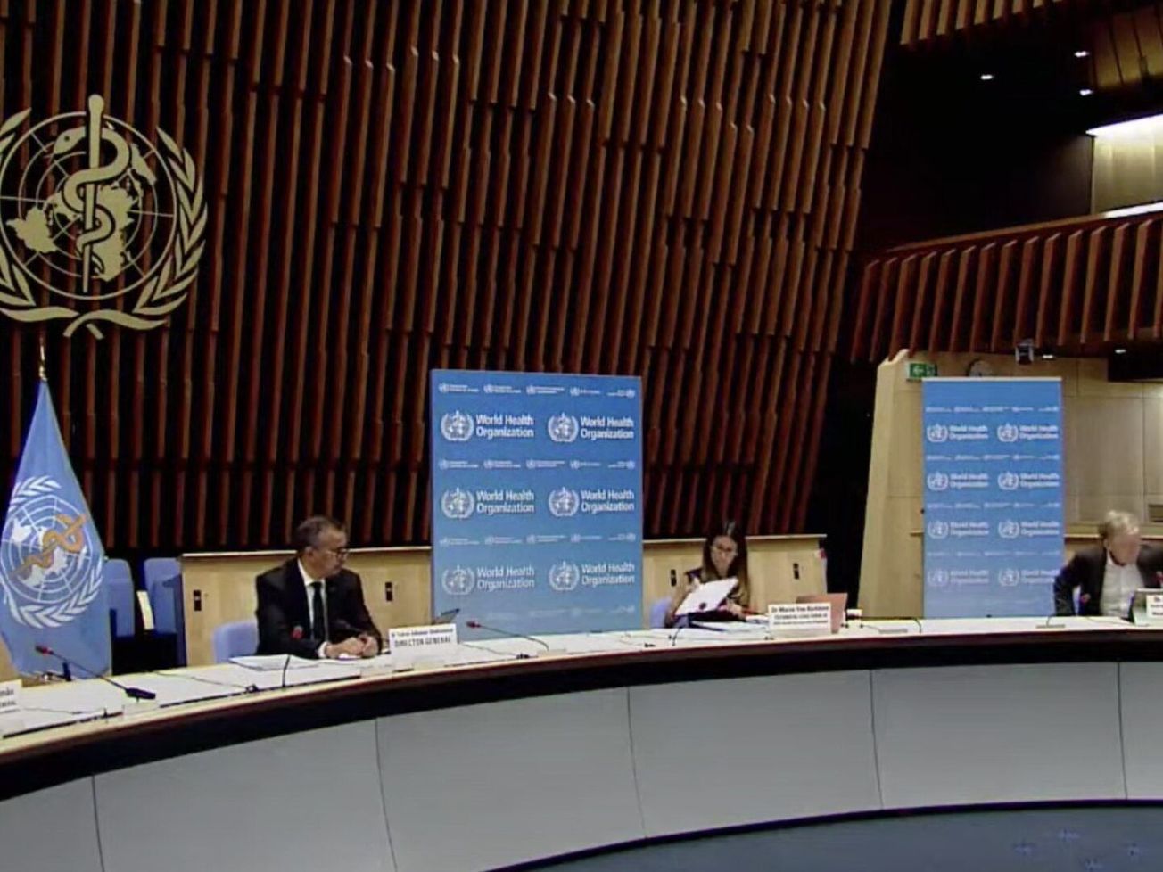A World Health Organization virtual news briefing