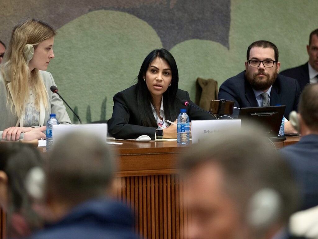 A 2019 U.N. panel discussion in Geneva about human rights abuses in Venezuela.