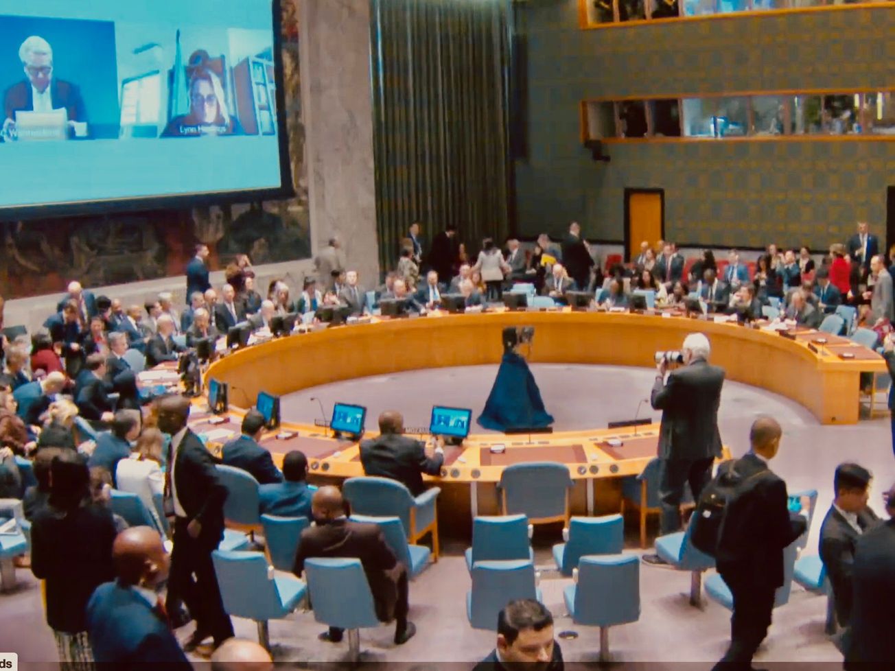 The U.N. Security Council meets to discuss the Gaza war 