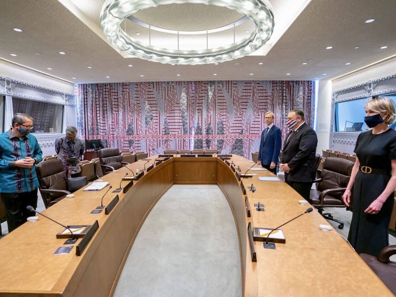 Indonesia's U.N. Ambassador meets with the U.S. Secretary of State and U.S. Ambassador to the U.N.