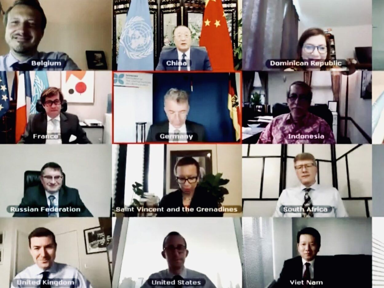 The U.N. Security Council's virtual meeting calling for a global ceasefire