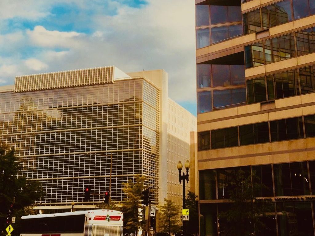 The World Bank and IMF buildings in Washington