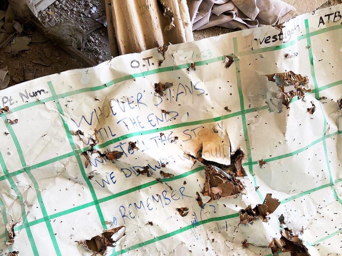 “We did what we could. Remember us,” wrote Dr. Mahmoud Abu Nujaila, who was killed in a hospital strike.