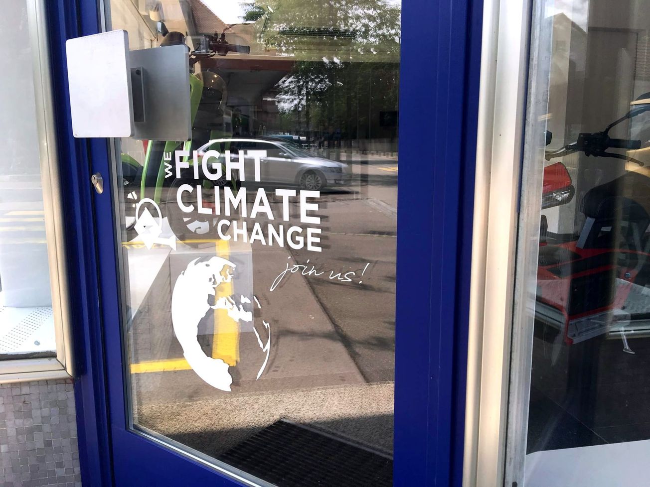 A shop sign seen in the Swiss capital Bern