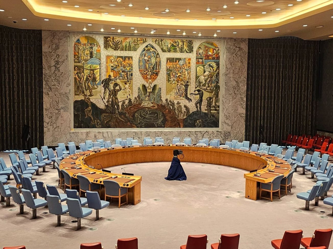 The Security Council chamber at U.N. headquarters in New York