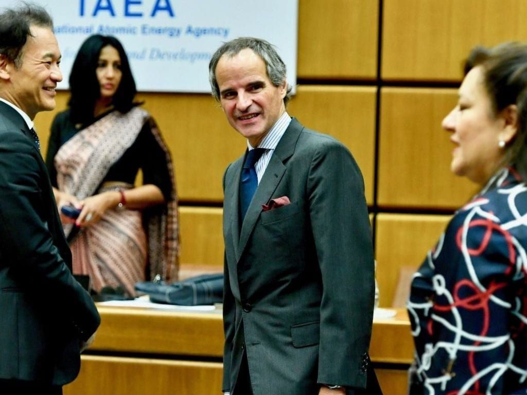 Rafael Mariano Grossi at an October IAEA meeting in Vienna to pick a new director general