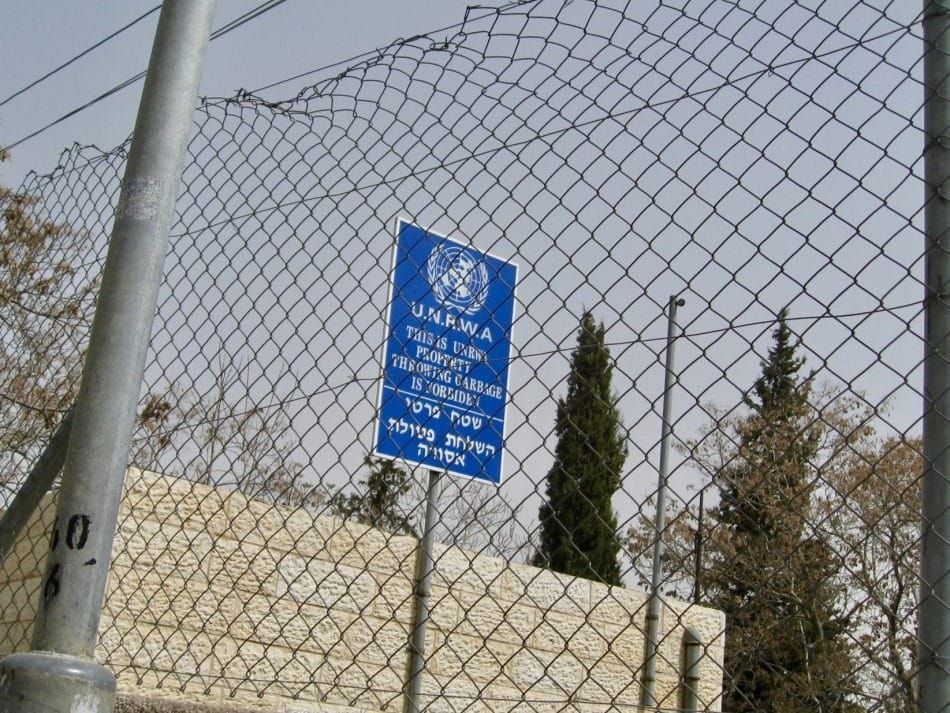 A view inside the U.N. Relief and Works Agency for Palestine Refugees in the Near East, or UNRWA