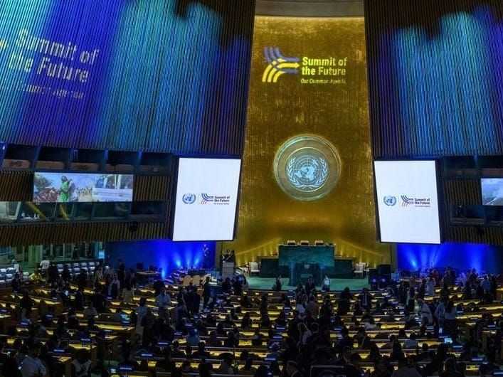 The U.N. General Assembly meets to approve a blueprint for future action 