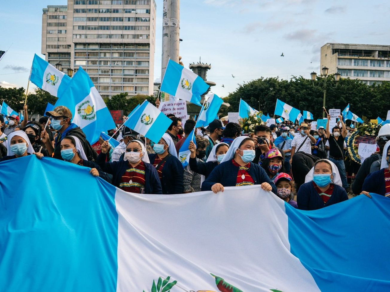 Protesters in Guatemala demand the president's resignation.