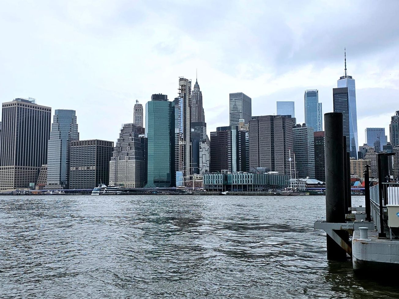 The Financial District of Lower Manhattan in New York City