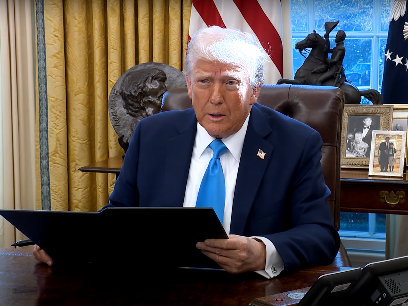 U.S. President Donald Trump signs an executive order to scrutinize all international organizations.