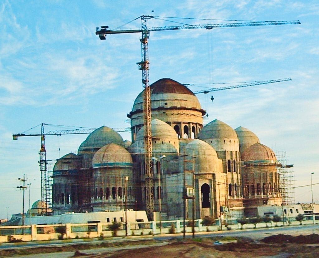 Iraq’s al-Nuri mosque in Mosul before it was blown up by Islamic State militants