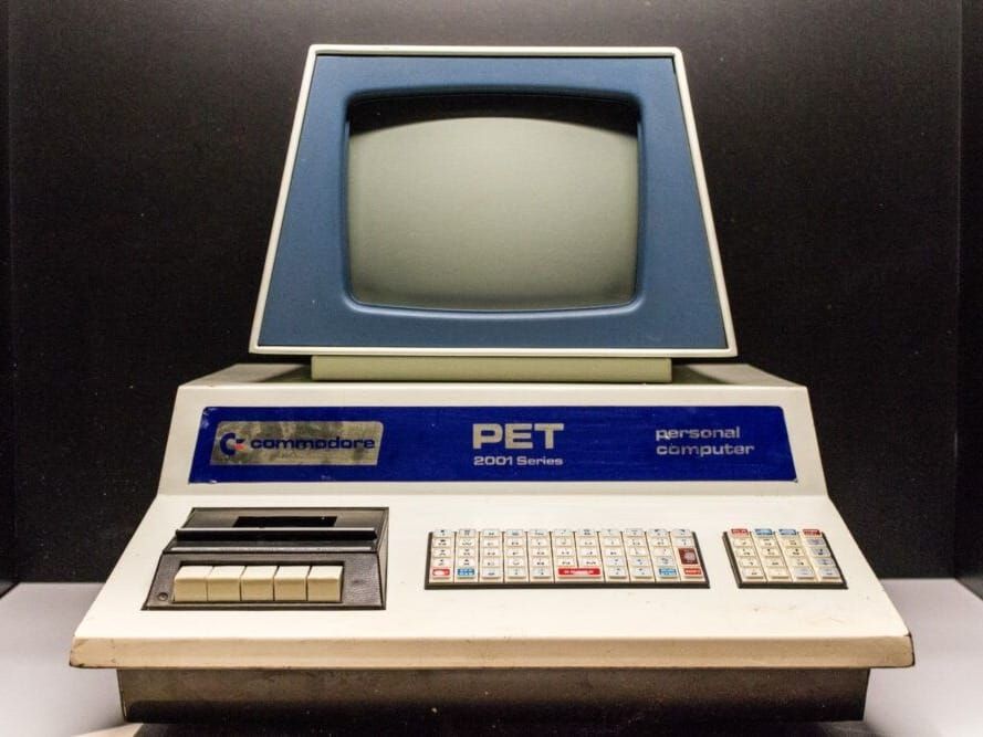 How far we've come: Commodore PET 2001, the first all-in-one home computer, introduced in 1977.