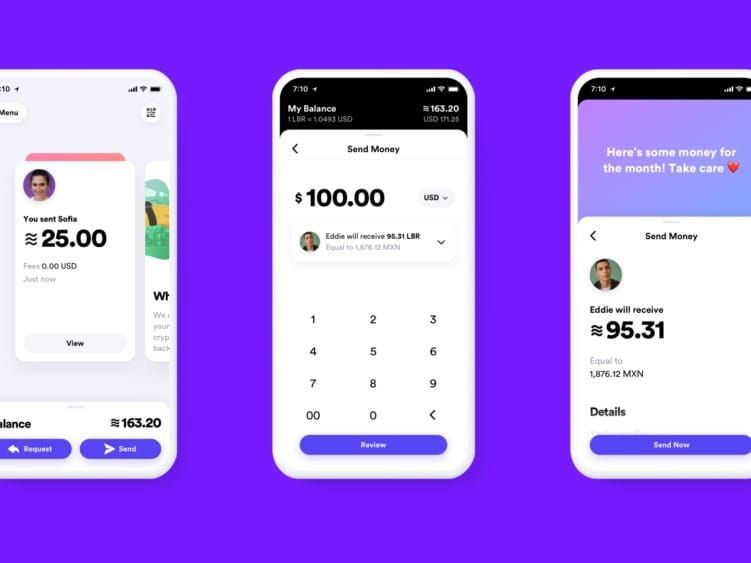 Facebook's sneak peek of what using its new Libra currency will look like.
