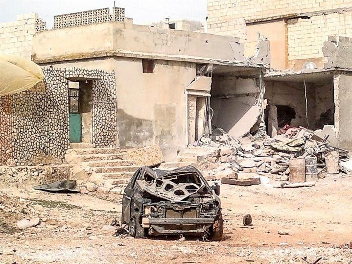 The destruction in a once-thriving farm town in Syria's Idlib province after government shelling in 2012