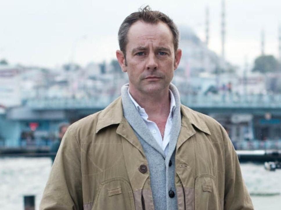 James Le Mesurier near Istanbul's Golden Horn harbor and residential area