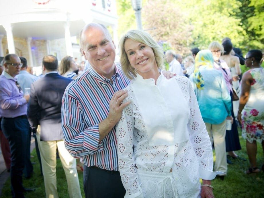 Kelly Craft and husband Joe host a July 4th celebration in Ottawa, Canada.