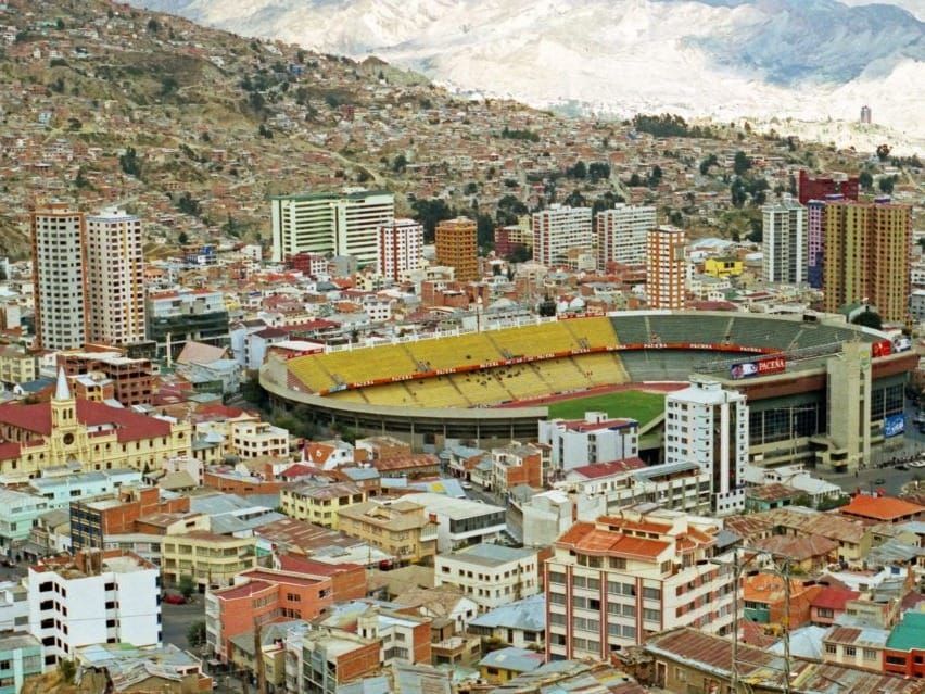 The national sports complex in La Paz, Bolivia