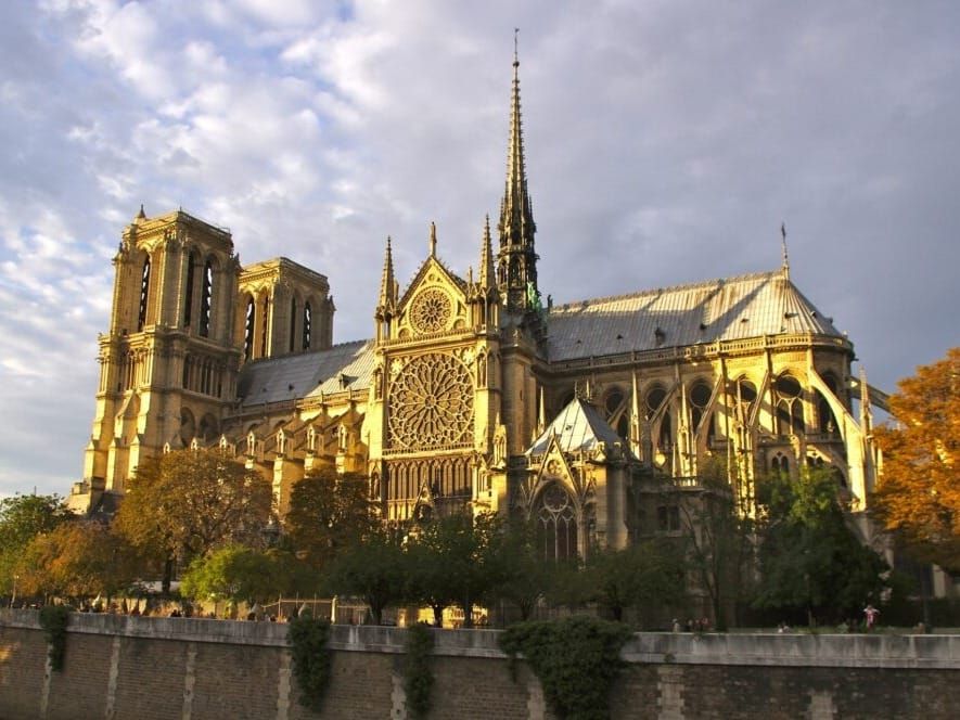 Notre Dame Cathedral in Paris before the fire.