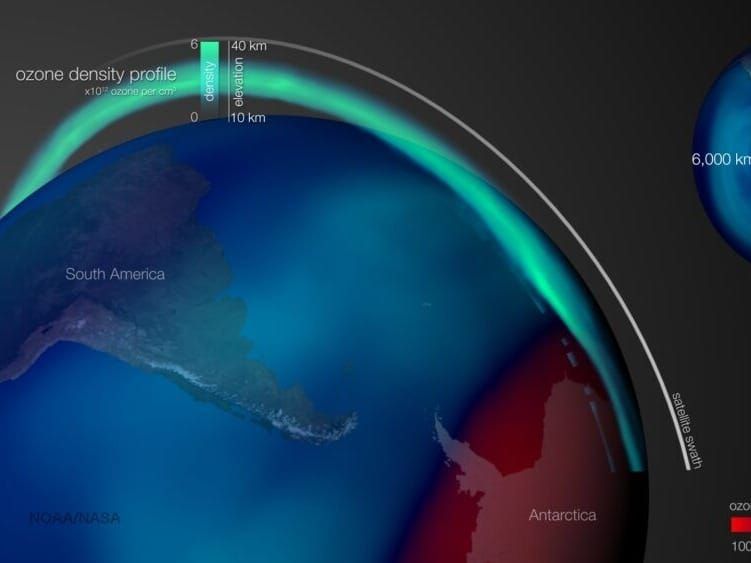 Ozone hole over Antarctica reaches its annual maximum