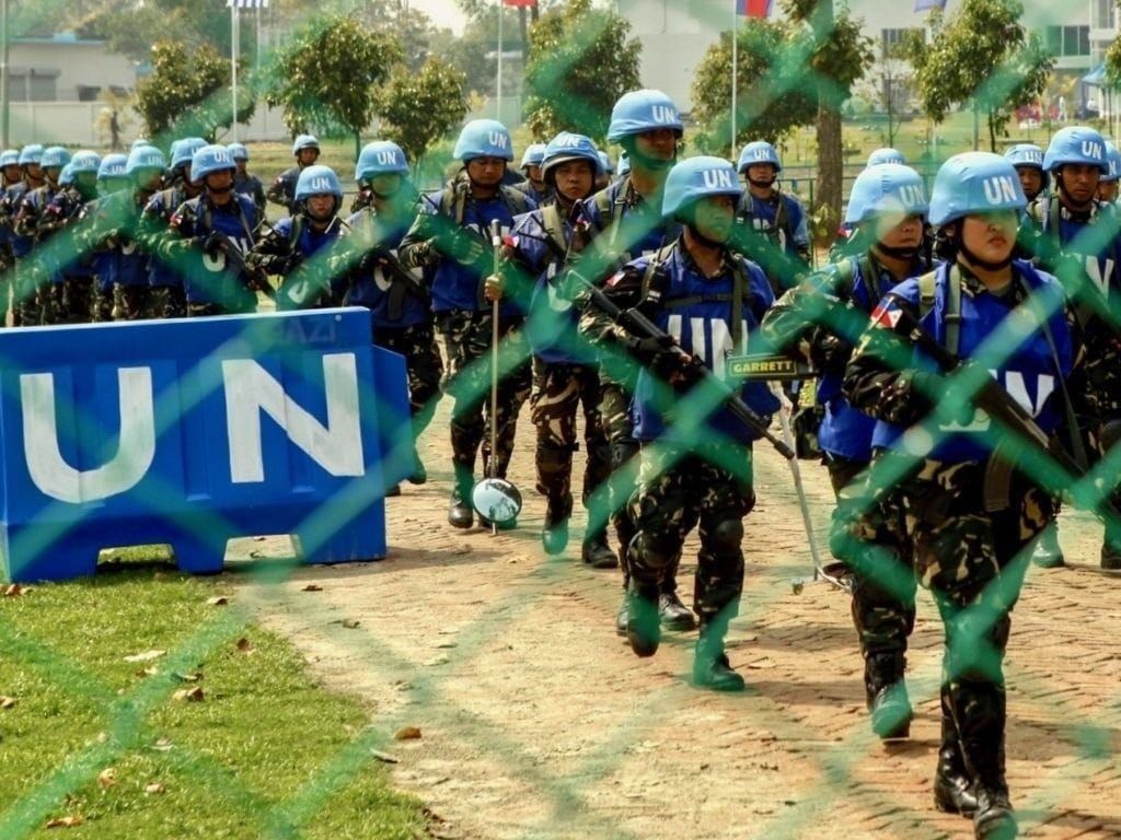 Philippine Marines train in a U.N. peacekeeping exercise in Bangladesh involving more than 30 nations