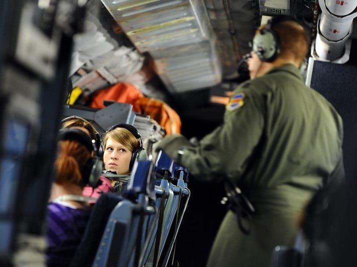 A U.S. reconnaissance flight as part of the Open Skies treaty