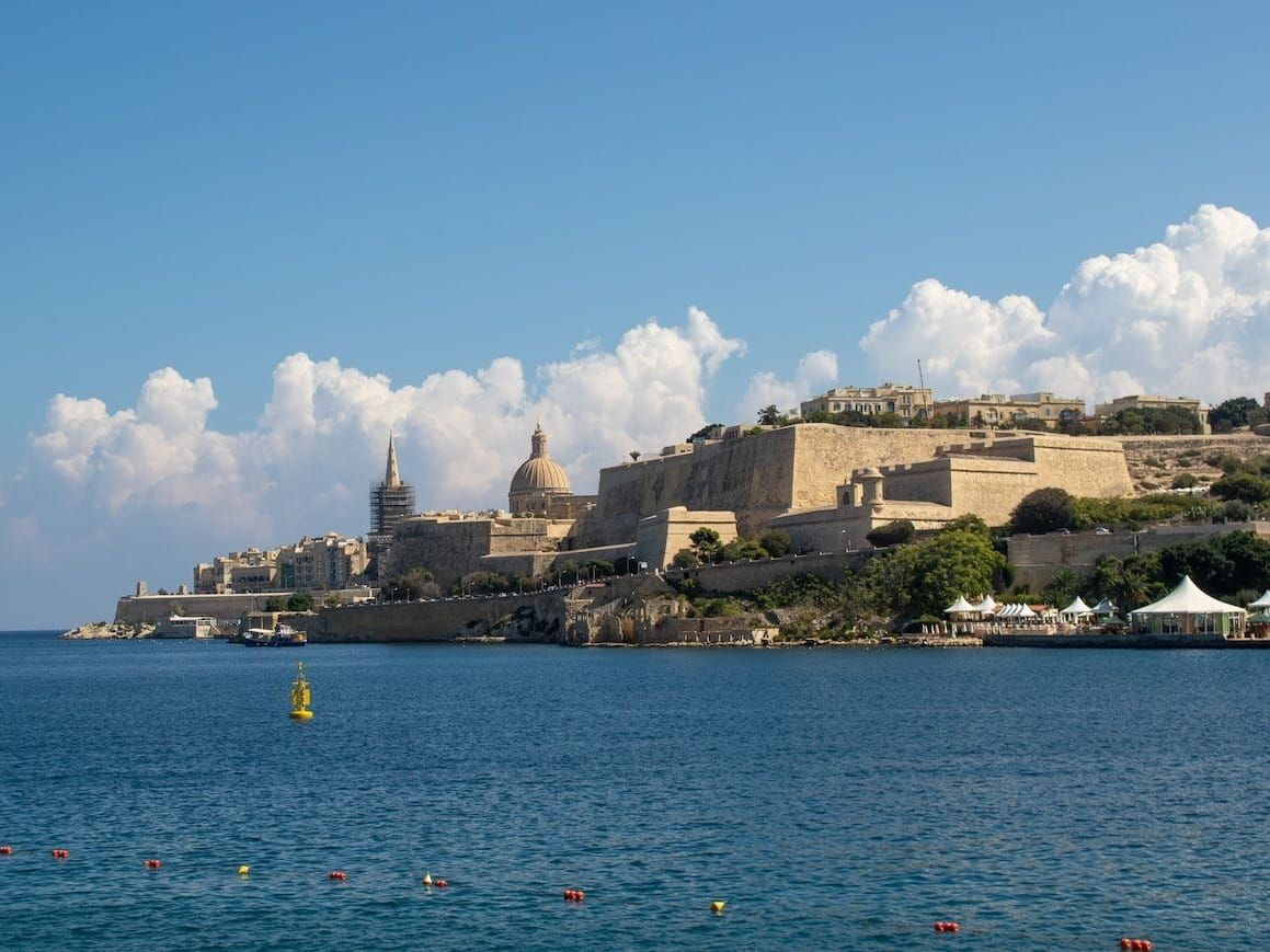 Valletta, the island nation of Malta’s walled capital city, was built on a peninsula between two harbors
